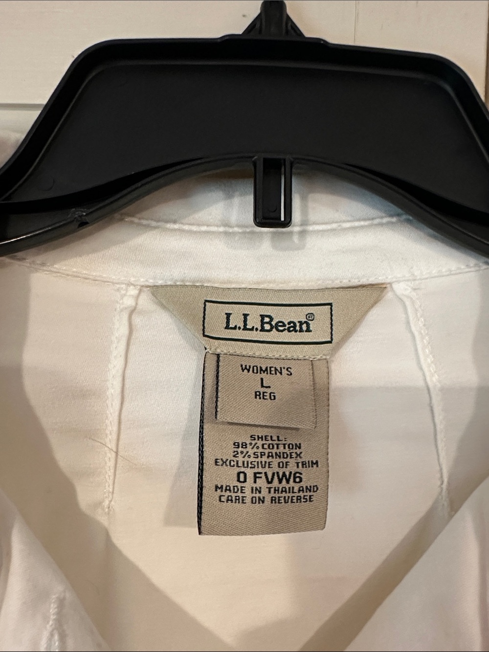 White L.L.Bean Jacket - Picture 2 of 3